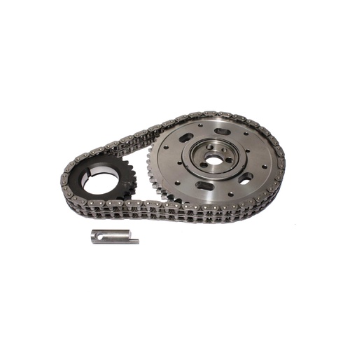 Double Row Ultimate Adjustable Billet Timing Chain Set Kit SBC 350 400 Small Block Chevy