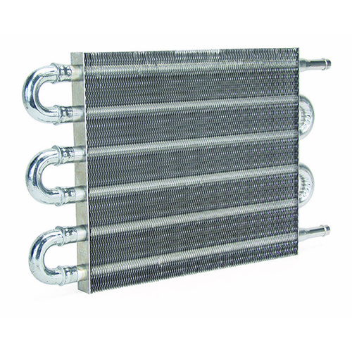 Universal Transmission Cooler, continuous pass easy flow. 