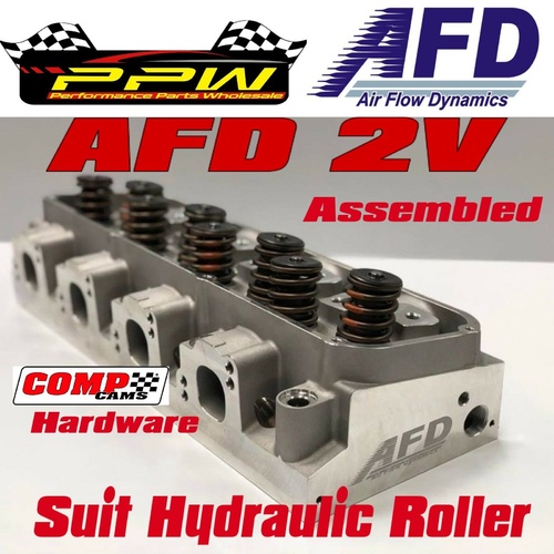 Assembled Cleveland Windsor Boss SBF Ford AFD Alloy Cylinder Heads 2V PAIR Hyd R