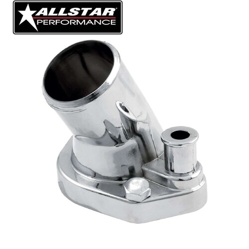FORD WINDSOR SBF 289 302 351 THERMOSTAT HOUSING WATER NECK 45 DEG O-Ring Chrome 