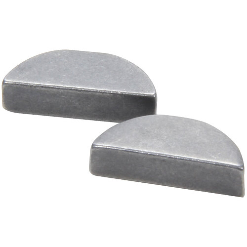 Crankshaft Keyway, Woodruff, Short, 3/16 x 3/4 in, Steel, Natural, Chevy V8, Pair