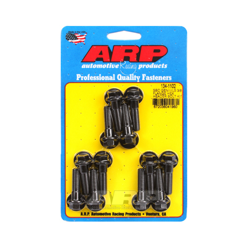 LS1 LS2 LS3 EXHAUST EXTRACTOR HEADER BOLTS SET 8 mm 6 POINT HEX BLACK