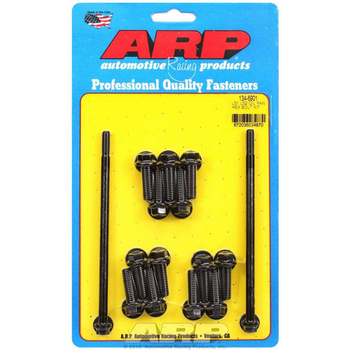 LS1 LS2 LS3 CHEVY OIL PAN SUMP BOLTS KIT SET BLACK HEX HEAD 5.7L 6.0L 6.2L 