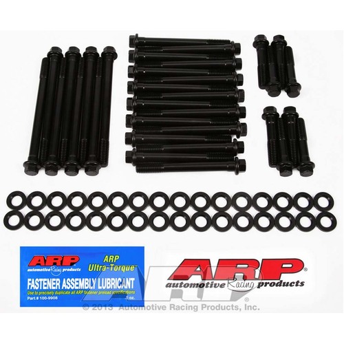 CHEVY 454 BBC Cylinder Head Bolts, Hex, Big Block Chevy, OEM Cast & Alloy + Edelbrock + DRP. 6 Point