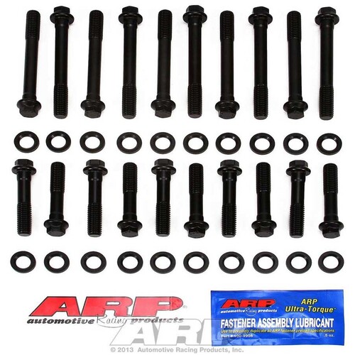 FORD 351W Windsor Cylinder Head Bolts 1/2", Hex Head -  Black Oxide, Small Block Ford, SBF 