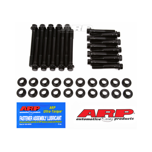 7/16 SBF Ford 302W Windsor hex head bolts with insert step down washers.(Small Block Ford)