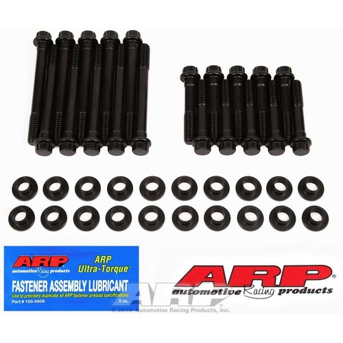 FORD 302W Cylinder Head Bolt Kit 12 Point Head, Chromoly Black Oxide, Small Block Ford