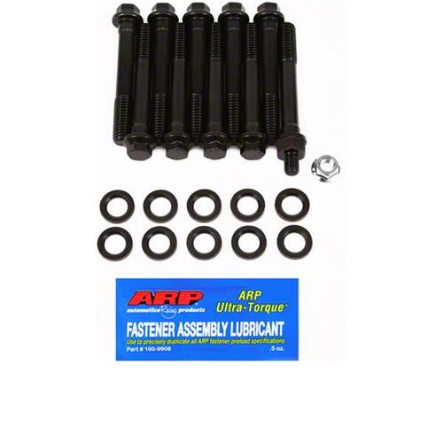 351W Mains BOLTS FORD  Windsor 2-Bolt Mains Black Oxide 6 Point Hex, Small Block Ford SBF, 