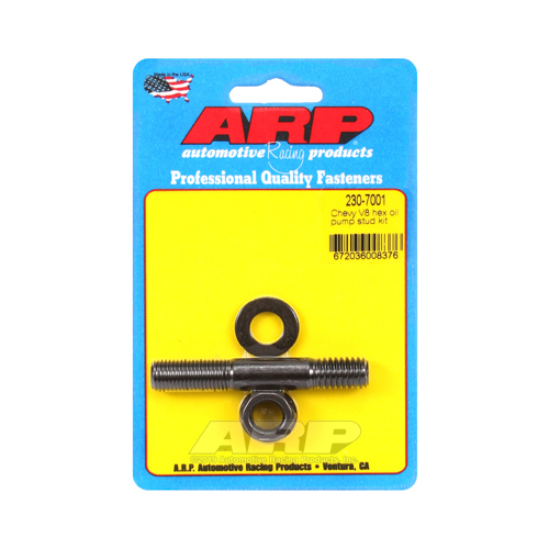 Chevy 350, V8 6 point hex oil pump bolt & stud mounting kit, Small Block Chevy SBC
