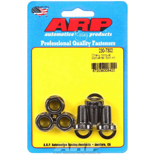 Chevy Torque Converter Bolts & Nuts TH400 TH350 / 12 Point  7/16 x 0.725" long (Turbo 350, 400)