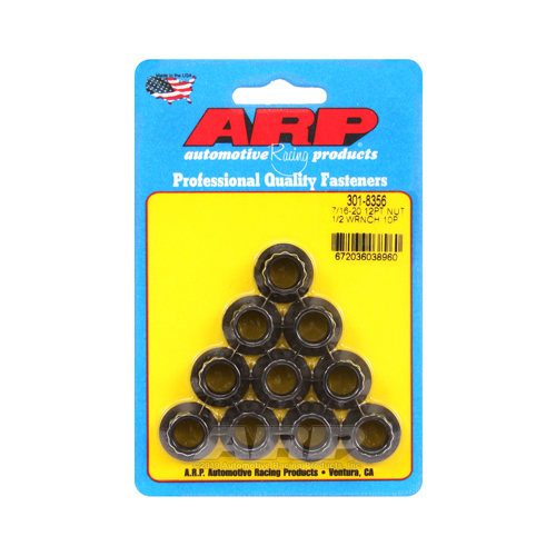 7/16-20 1/2 socket 12 point nuts kit Black