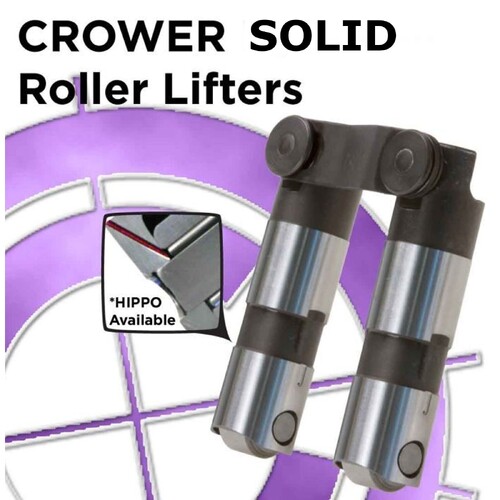 304 5.0L 308 HOLDEN V8 SEVERE DUTY MECHANICAL SOLID ROLLER LIFTERS HIPPO PRESSURE FEED PIN OILING