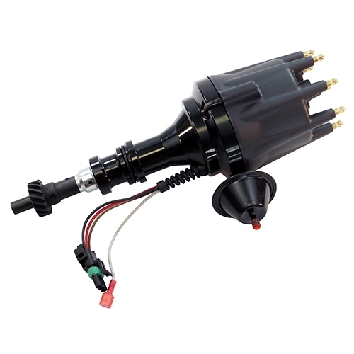 Pro Billet Distributor Small Cap HEI caps, Black Body, Steel Gear Ford 351C Cleveland - Ready To Run