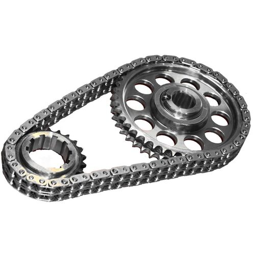 Ford 429, 460 Big Block Double Row Timing Chain Gear Set, 9 Key way, IWIS chain suits PRE/EFI GOLD Series