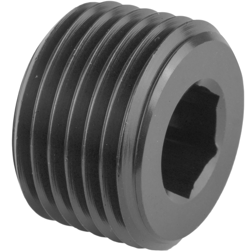 3/4'' ALUMINIUM SCREW IN FITTING, HEX PLUG BUNG BLACK (suit AFD & DRP 351C Cylinder heads)