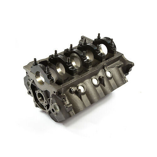 Engine Cylinder Block 351W Windsor 9.5" Deck 1Pc Rear Main Cast Iron 4 Bolt Splayed Mains Small Block Ford