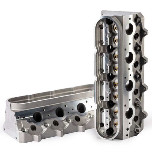 700HP LS2 LS3 L92 RECTANGLE PORT 6 BOLT CYLINDER HEADS  LS7 spacing - 11 deg valve angle  - Bair Pair