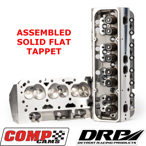 SBC Small Block Chev 350 23Â° Heads DRP ASSEMBLED Comp Cams SOLID FLAT TAPPET