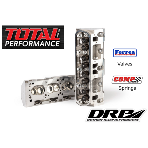 Chrysler Mopar Small Block V8 Cylinder Heads 318 340 360 170cc Runner 63cc Chamber Assembled Hydraulic Flat Tappet  Complete SBM