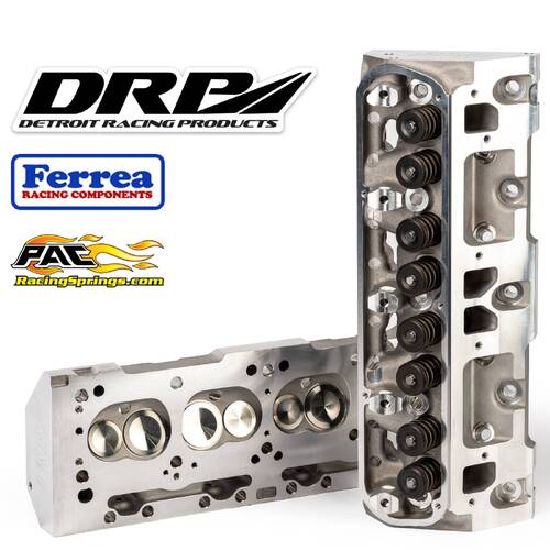 Chrysler Mopar Small Block V8 Cylinder Heads 318 340 360 170cc Runner 63cc Chamber Assembled Complete Hydraulic Roller / Solid Flat Tappet