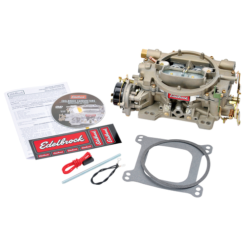 600 CFM Electric Choke Performer, Marine, Carburetor, 4-barrel square bore 4150 flange carby, Mercruiser 350, Webber Holley Gold colour  