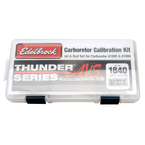 Edelbrock, 1840, Jets, Rods, 1805, 1806, AVS, Thunder Series, Carburetor, Carb,Calibration, Tuning?