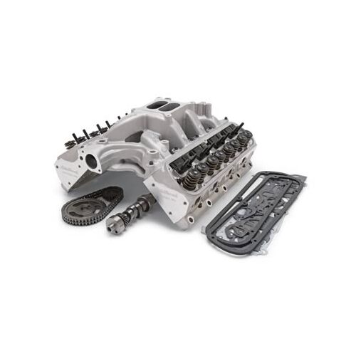 Edelbrock, power package, top end kit, all-in-one-box performance, total power package, intake manifold, intake, heads, cylinder heads, cam, camshaft,