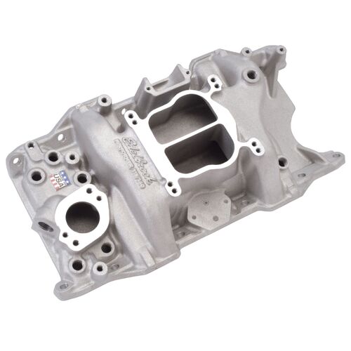  Chrysler Intake Inlet Manifold, Dual-Plane, Performer, Small Block 318 340 360, Satin