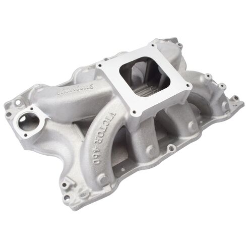 Ford 429 460 Big Block v8, Intake Inlet Manifold Single Plane, Victor, High Rise, Satin