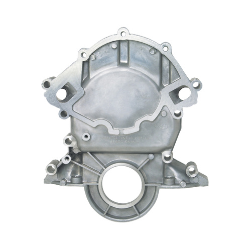 Ford 302 5.0L Windsor Timing Cover, 1986-93 5.0L & 1988 & Later 351W with Reverse Rotation Water Pump. Small Block Ford SBF