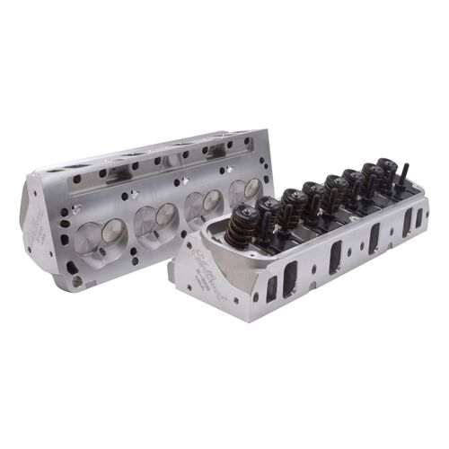 Pair 205cc Assembled Cylinder Heads Ford 302 347 351 Windsor SBF Suit Hydraulic Roller Camshaft 