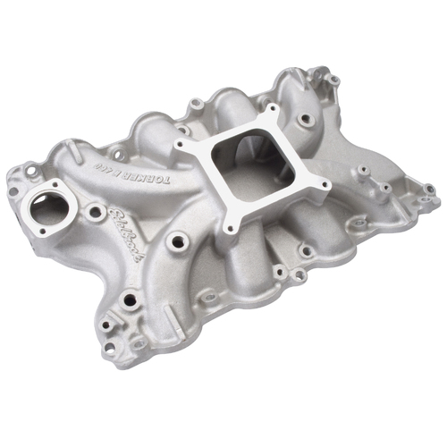 Ford BBF 429 460 Intake Manifold, Single Plane, Low rise type Torker 2 II, 4150 Square bore, Big Block 460 429 Cobra Jet
