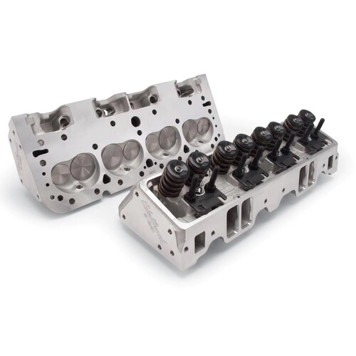 *PAIR* 400-550HP Chevy 350 Cylinder Heads, E-210cc, 64cc, Assembled Hyd Roller Camshaft. Small Block SBC - Straight plug