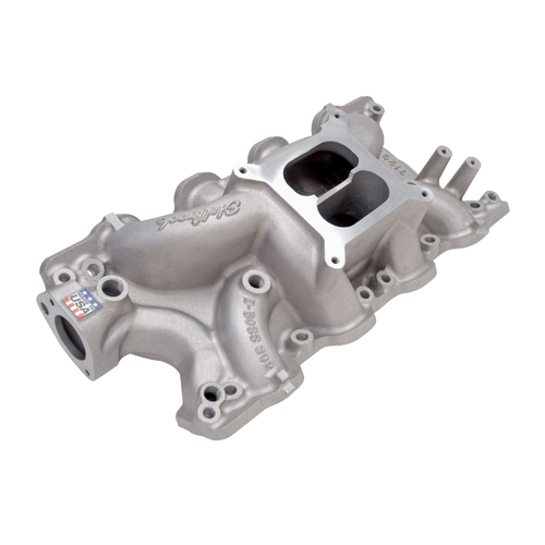 Ford 302W Windsor 302 BOSS 2V/4V Intake Inlet Manifold Dual-Plane, Performer RPM 8.2" Deck with Cleveland Heads
