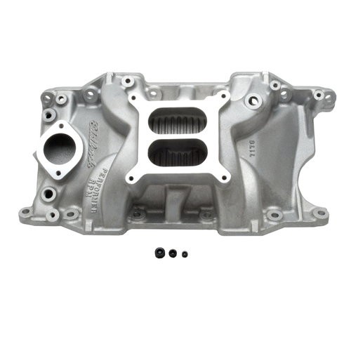 318 340 360 Chrysler Small Block Intake Manifold Dual-Plane, Performer RPM, Satin