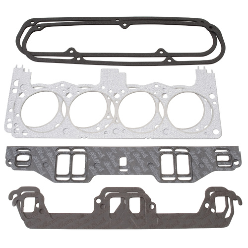 Chrysler 318, 340, 360, LA Top End Gasket Kit, Cylinder Head Gaskets, Intake Gaskets, Exh, valve cover.