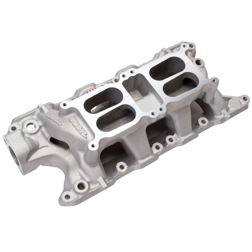 Ford 302W Dual Quad Intake Manifold Dual-Plane Performer RPM AIR-GAP, Windsor 302 347 8.2 Deck SBF
