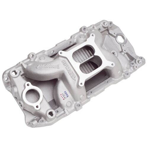 BBC Chevy Intake Inlet Manifold Dual Plane Manifold Performer RPM Air gap, Big Block Chevy, Large Oval Port