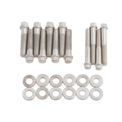 Intake Manifold Bolts Kit suit 351 Cleveland Air Gap Intake Manifold, cadmium finish, Ford, 351C, Ford Cleveland, 7564,12 point