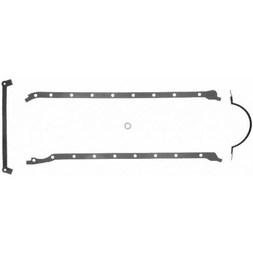 BBC Chevy 454 Sump Oil Pan Gasket Set kit, Multi Piece, Rubber, Big Block Chevy 454