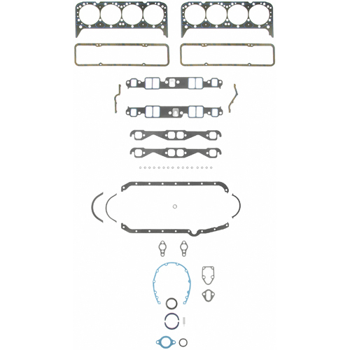SBC CHEVY FULL GASKET SET - 1955-1996 RACE SET SET INCLUDES: (2).1003 HEAD GSKTS (1). 1256 INTAKE GSKTS (1).1444 EXH. GSKTS (1). 1603 VLV CVR GSKT
