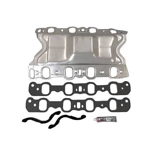 Valley Pan, Embossed Metal FORD V8 351C 302 Cleveland 2V INTAKE INLET MANIFOLD GASKET Steel Turkey Pan
