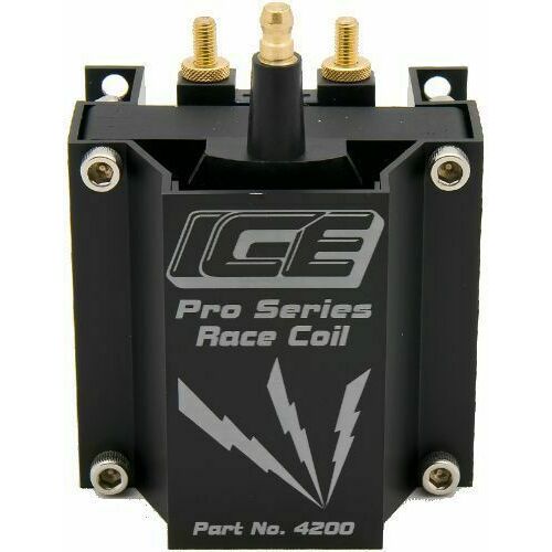 PRO SERIES, ICE Ignition Coil, Racing performance, HEI Male Post terminal - 12V, Square, Black