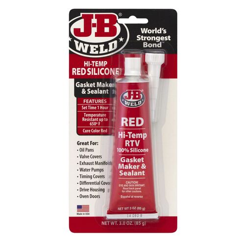 HI Temp Red RTV silicone 3 oz, OE, silicone gasket maker & sealant 85g