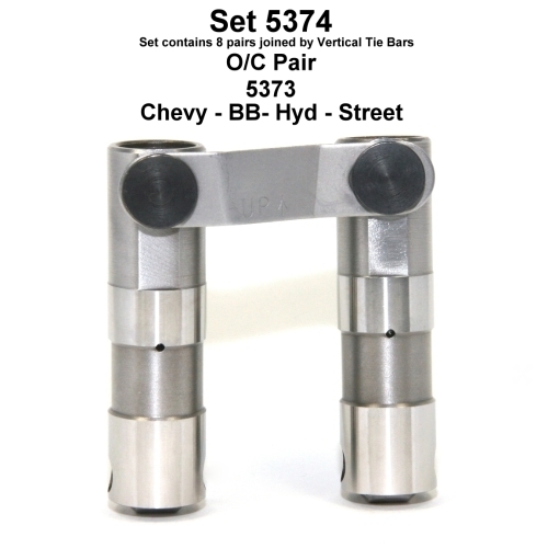 BBC Street Performance  .842" Diameter Hydraulic Roller Lifters TIE BAR LINK CHEV BIG BLOCK