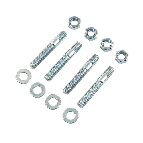 Carburetor Carby Mounting Studs with Nuts 2.00" long  5/16-18 and 5/16-24 in Thread Steel Zinc Oxide