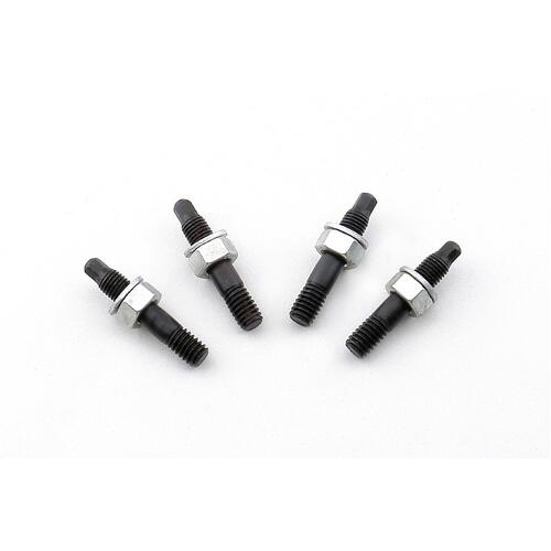 Carburetor Carby Mounting Studs with Nuts Bullet Tipped, Steel, Black Oxide/Cadmium Nuts-Washers, 5/16 in.-18, 1 1/2 in. Length, Set