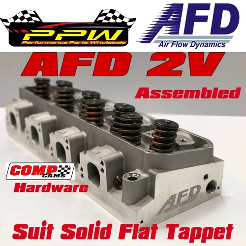 Assembled Cleveland Windsor Boss SBF Ford AFD Alloy Cylinder Heads 2V PAIR Solid