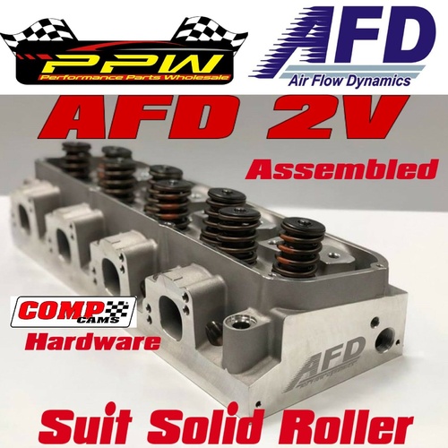 Assembled Cleveland Windsor Boss SBF Ford AFD Alloy Cylinder Heads 2V PAIR Sol R