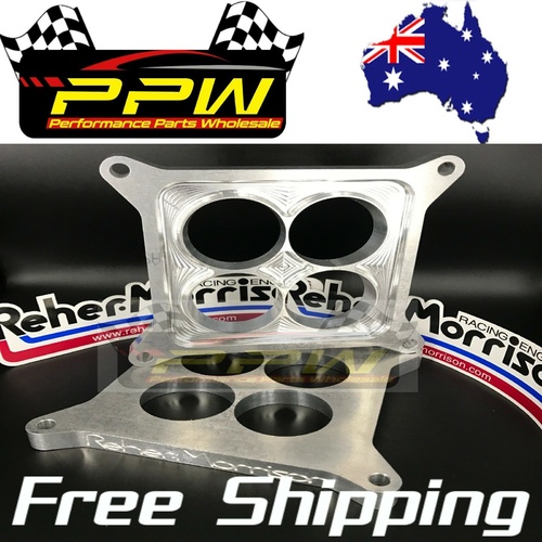 Carby Carb Spacer Anti Reversion 1/2inch 4150 Reher Morrison CNC Billet Holley